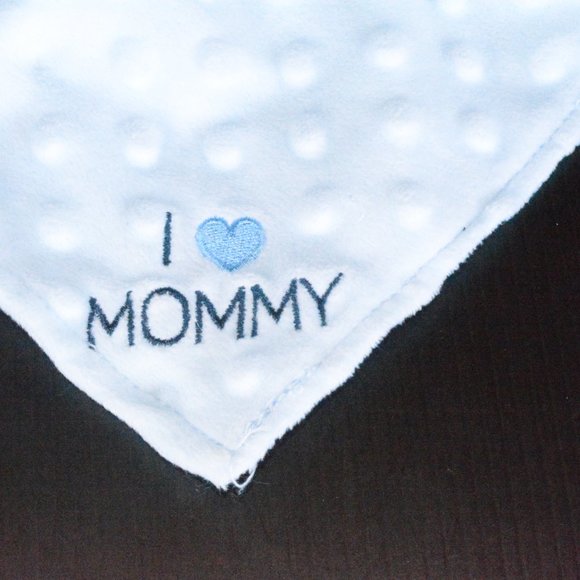 Carters Blue Monkey Minky Lovey Baby Blanket Plush - Picture 3 of 9